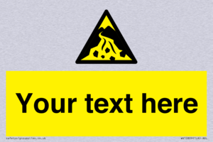 Custom Warning: Debris flow zone